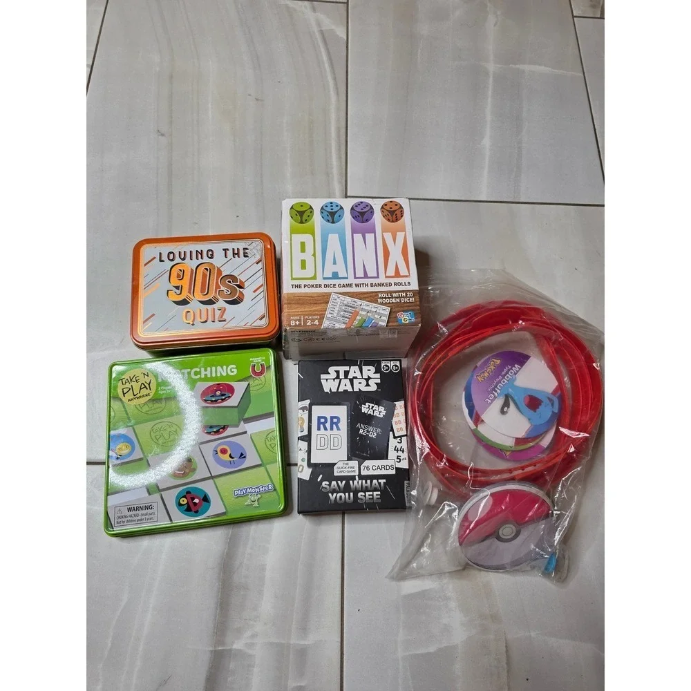 Family Game Bundle Banx Star Wars Say What You See Pokemon 90s Quiz Take N Play